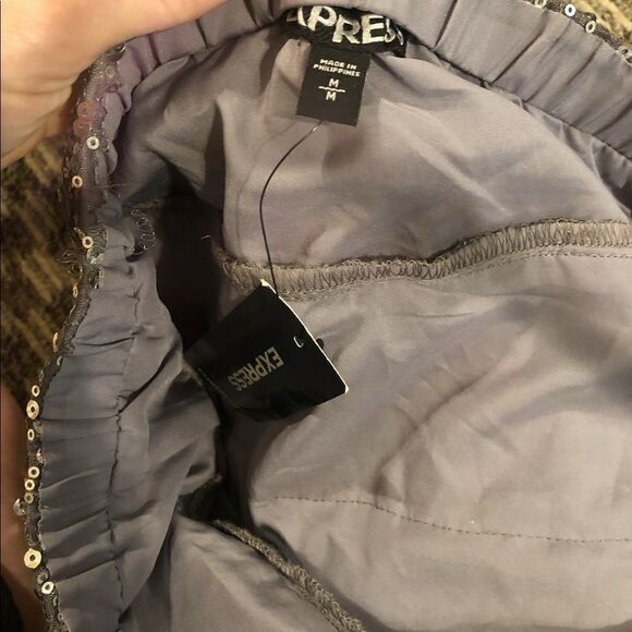 Express sequin tiered skirt - Picture 7 of 12